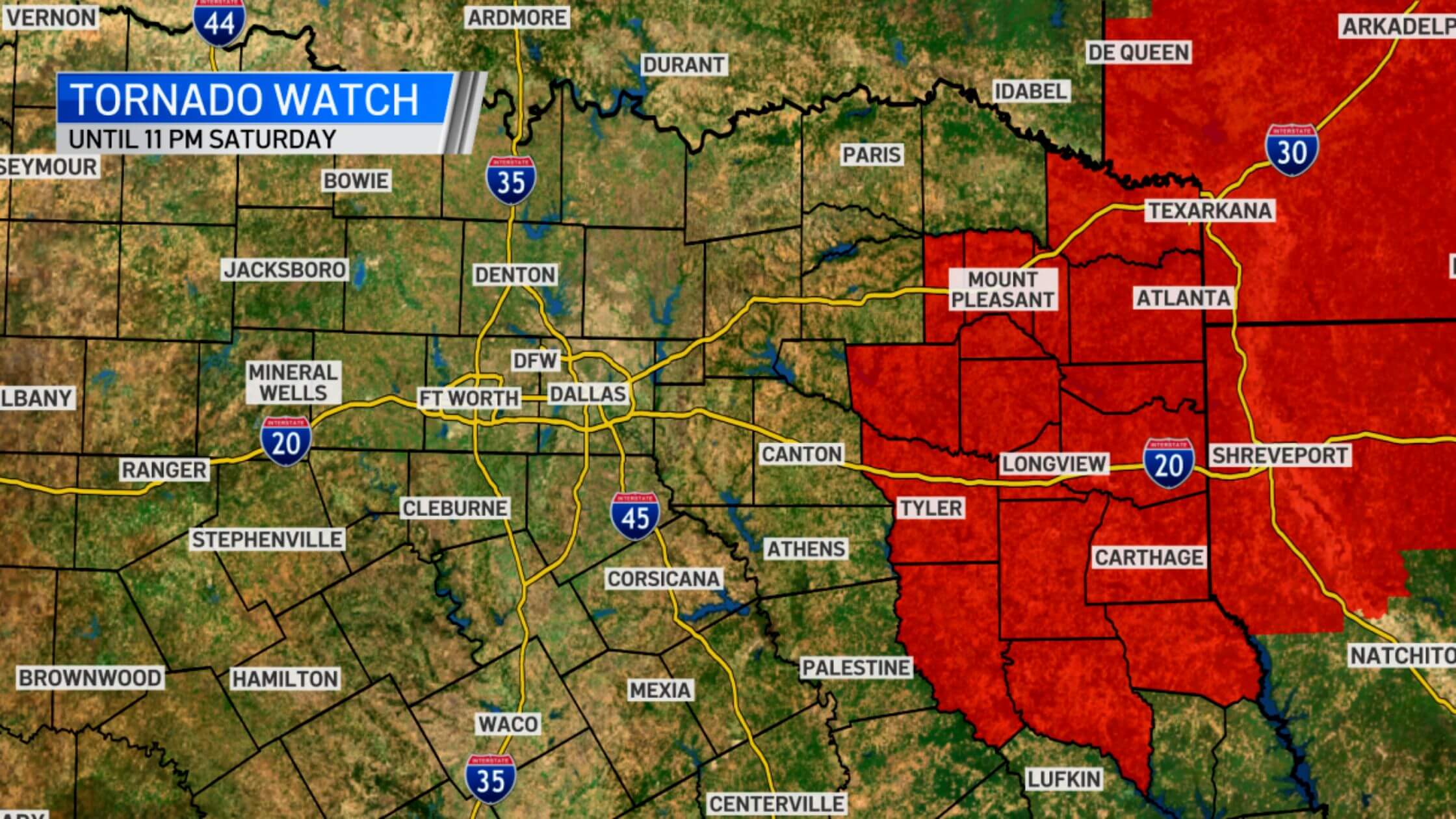 Tornado Watch Texas Has Received Thunderstorm Warnings In Several Areas
